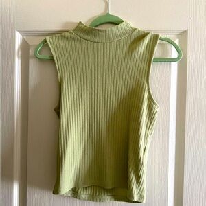 Madewell ribbed sleeveless turtleneck size M